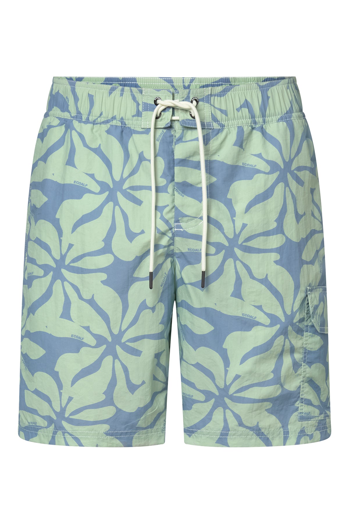 GREEN BIQUE SWIM TRUNKS