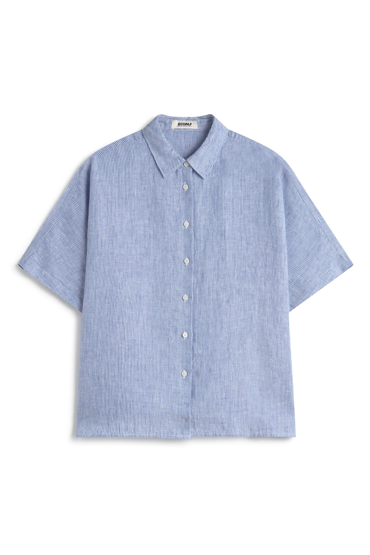 CAMISA MELANIA A RAYAS AZUL