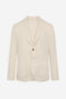 WEISSER HOJA BLAZER AUS HANF