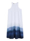 ROBE IMPRIMÉE UKARA BLEU MARINE