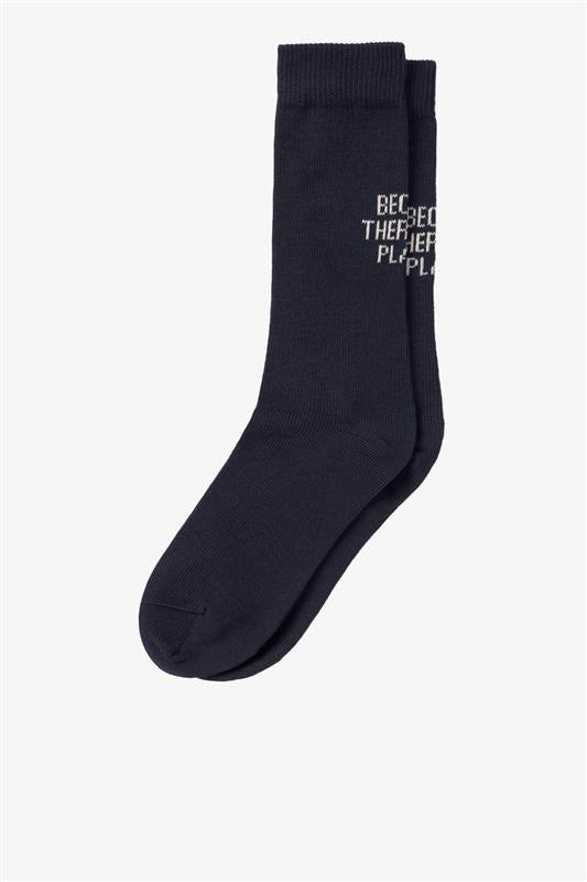 NAVY BLUE UNISEX BROAD SOCKS