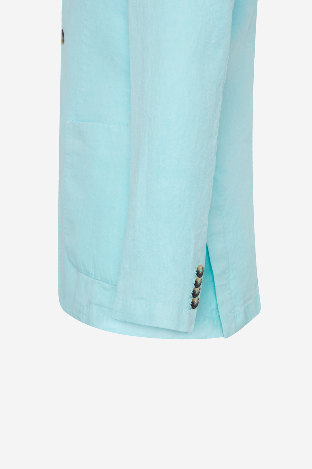 BLAZER LAPO EN CHANVRE TURQUOISE