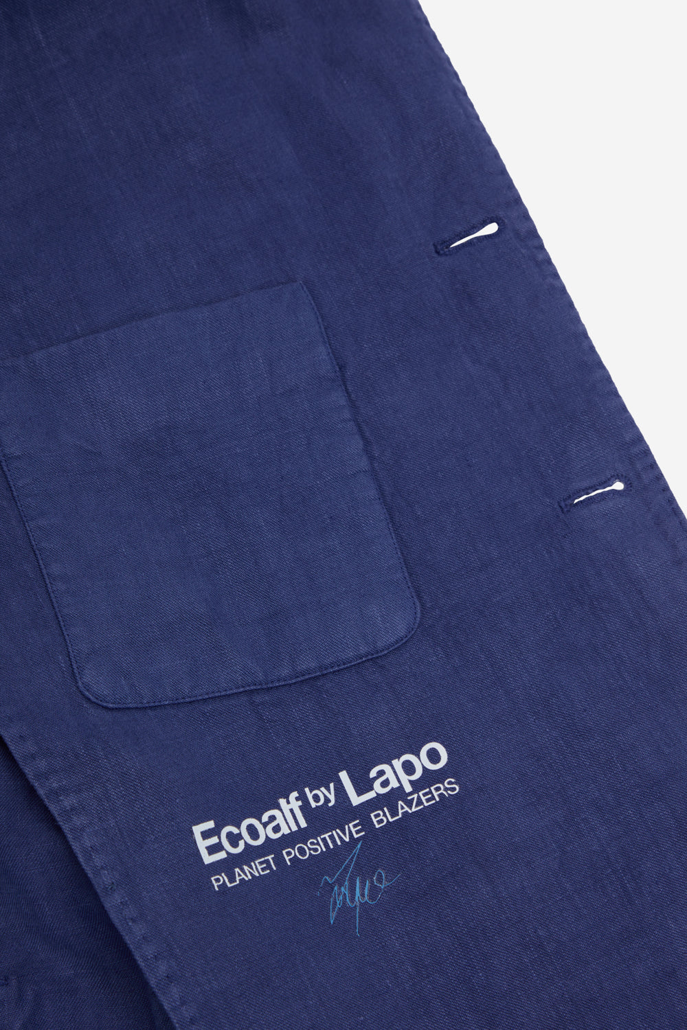 LAPO BLAZER IN BLUE HEMP