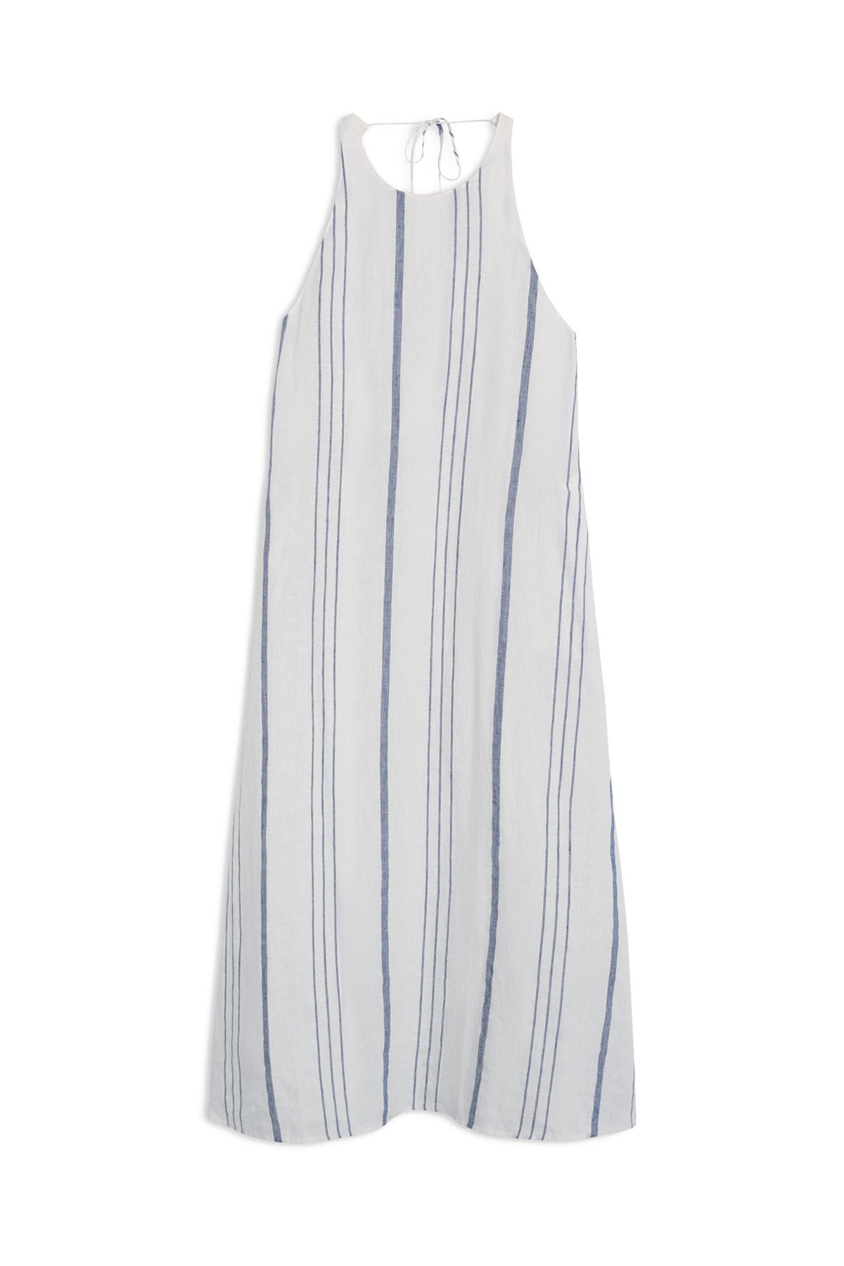 WHITE CROME STRIPED DRESS