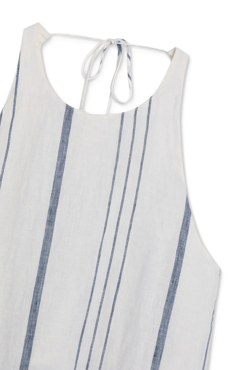 WHITE CROME STRIPED DRESS