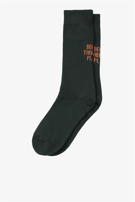 GREEN UNISEX BROAD SOCKS