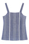 GESTREIFTES HEMD ARIA BLAU