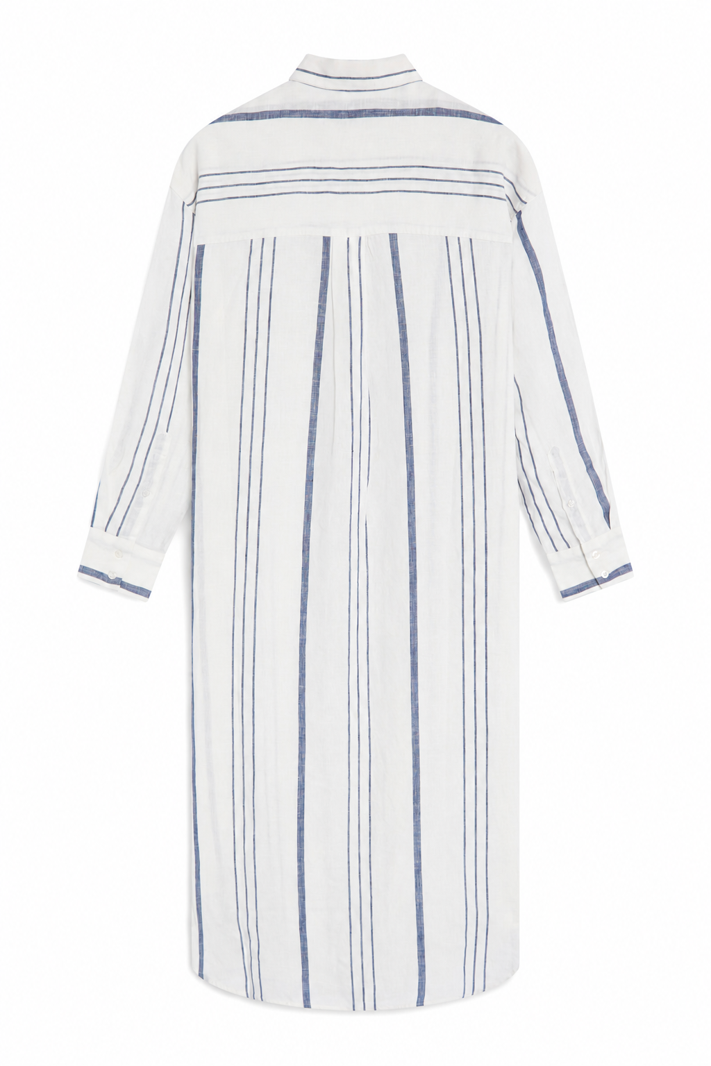VESTIDO DE RAYAS DAREA BLANCO