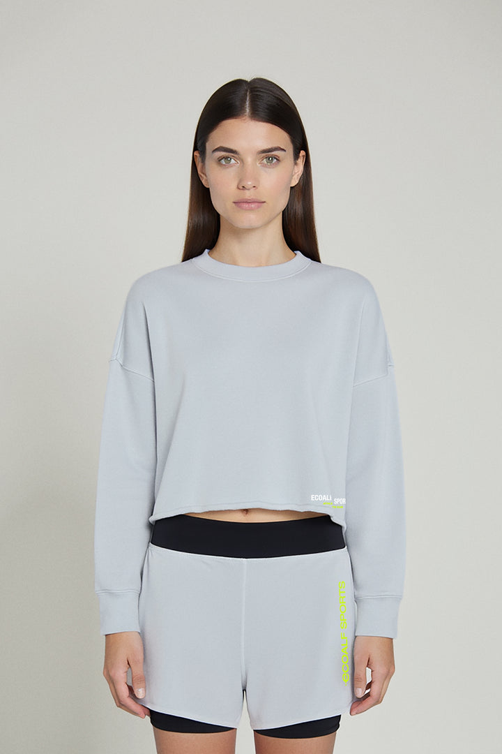 SUDADERA DELAN GRIS