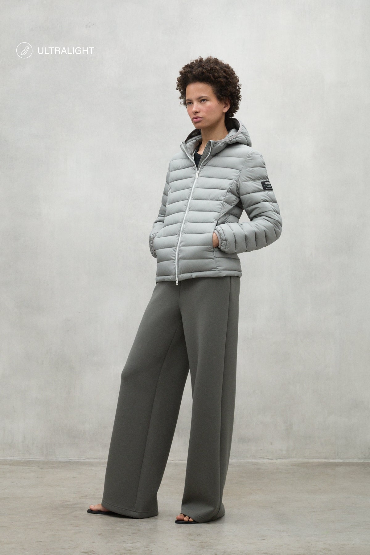 CHAQUETA ATLANTIC GRIS CLARO