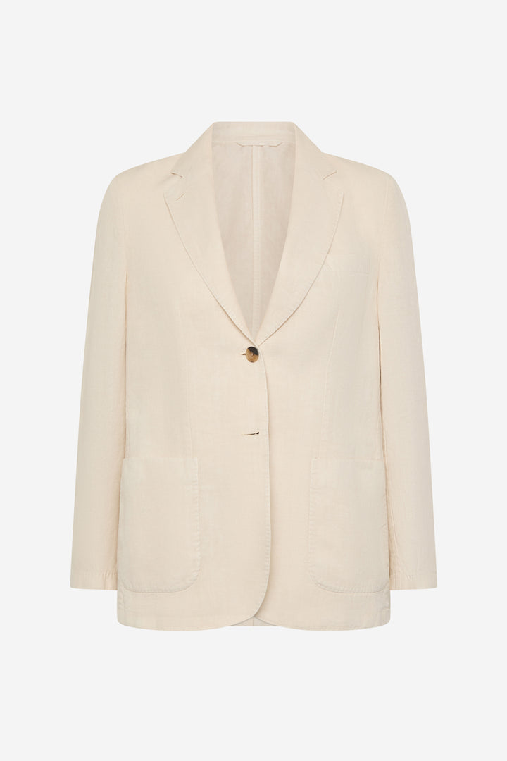 BLAZER HOJA CÁÑAMO BLANCA