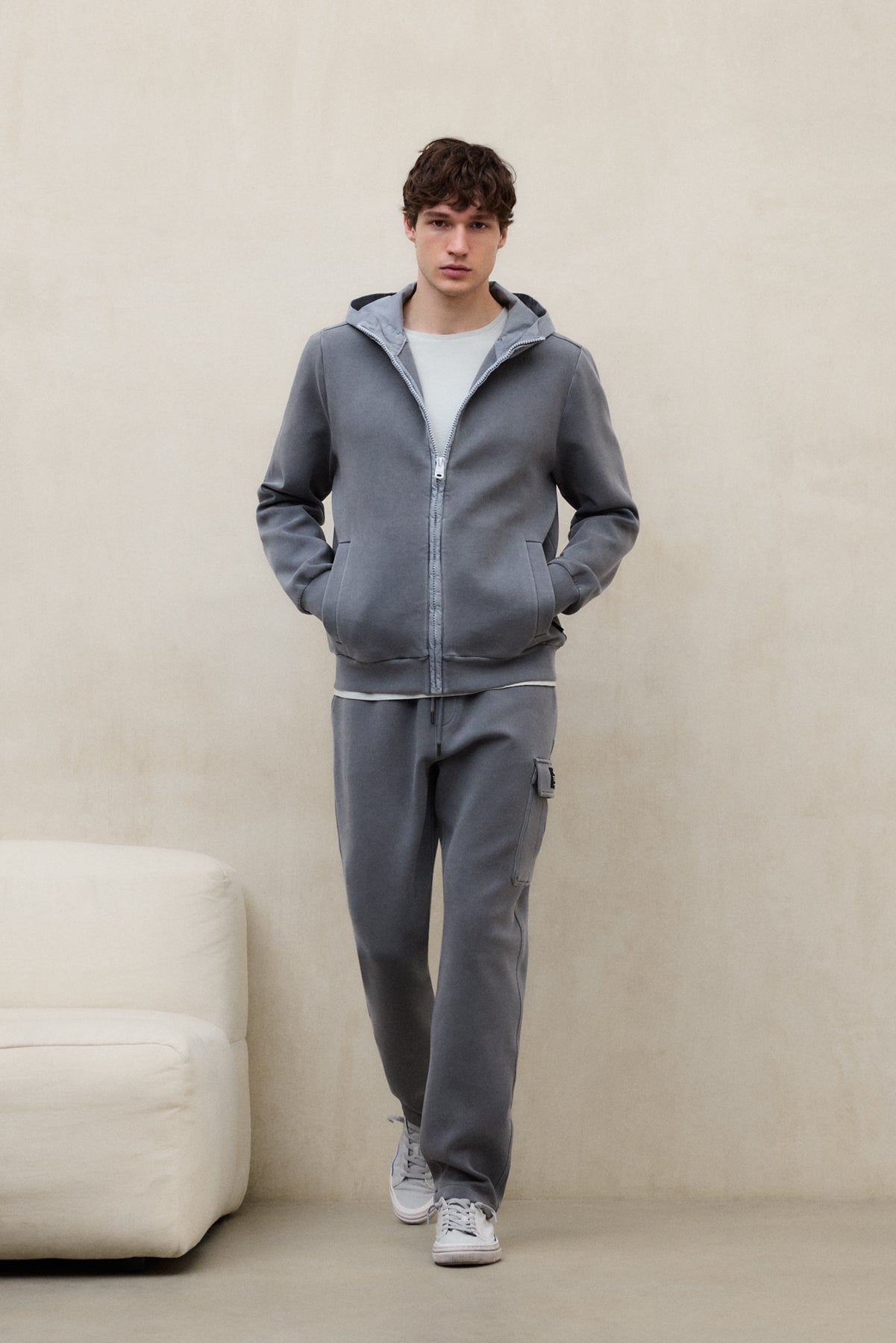 NEOPREN-SWEATSHIRT DYLAN DUNKELGRAU
