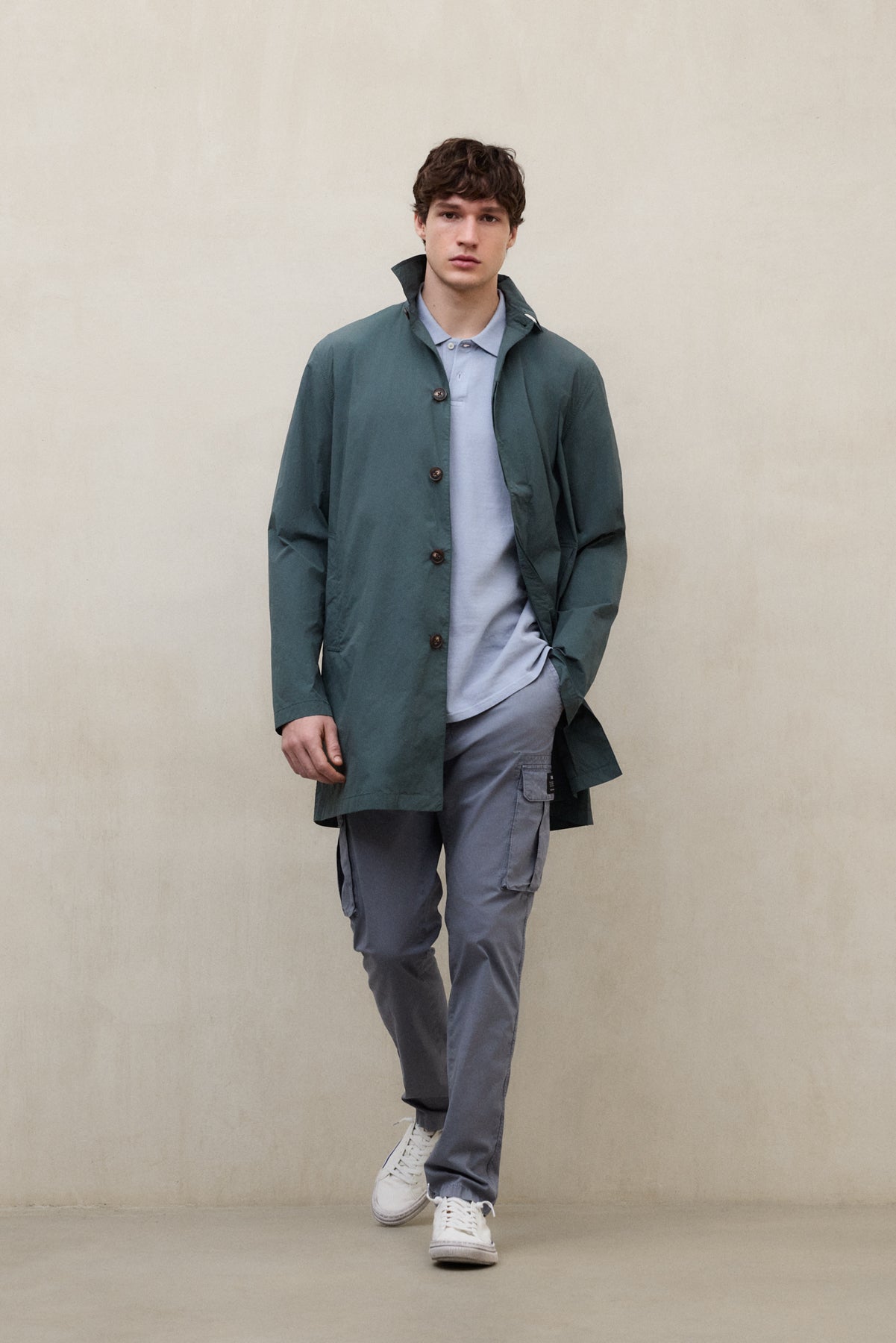 GABARDINA PACKABLE VESTAL VERDE
