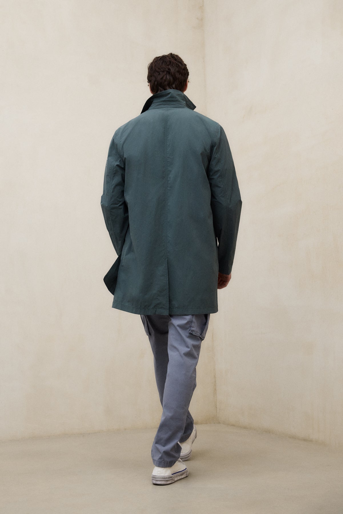 TRENCH VESTAL VERDE RIPIEGABILE