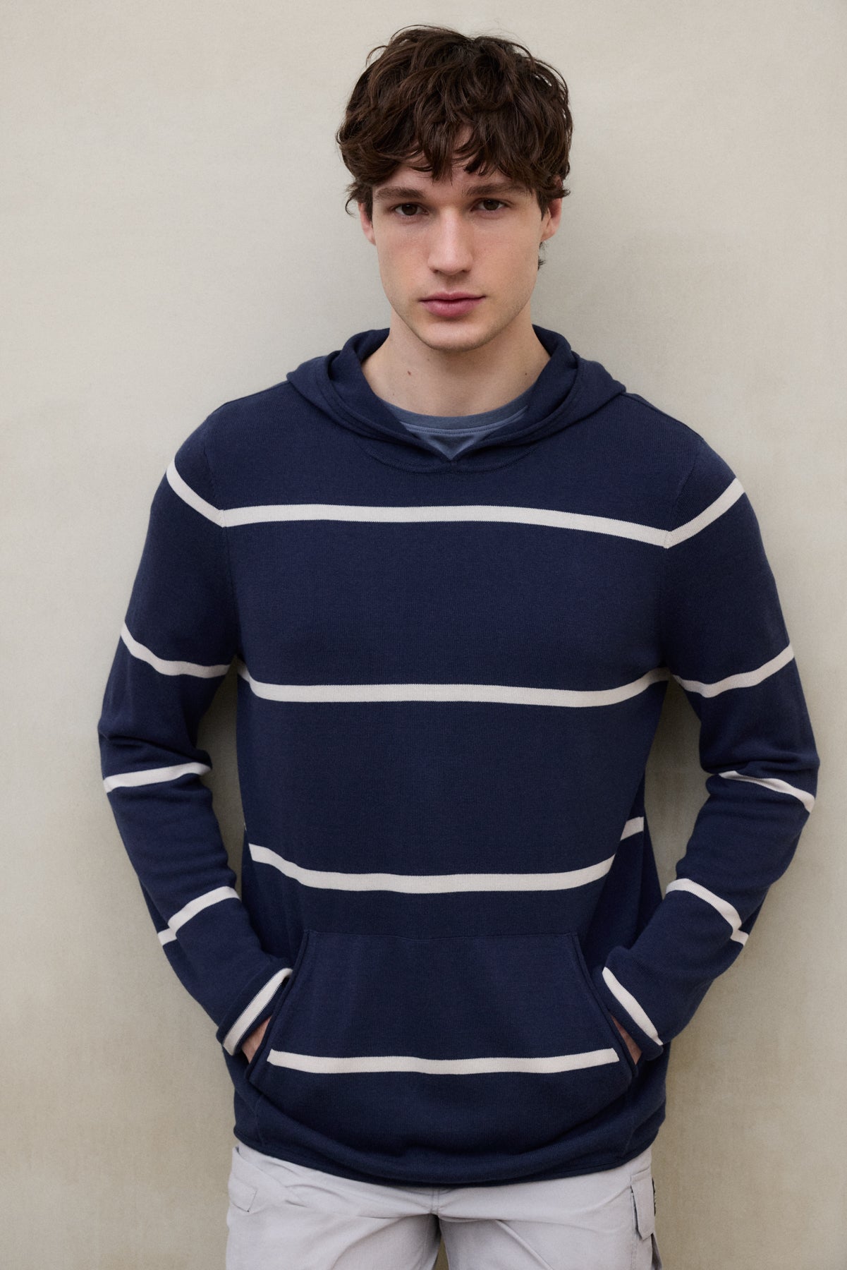 PULL CANOA BLEU MARINE