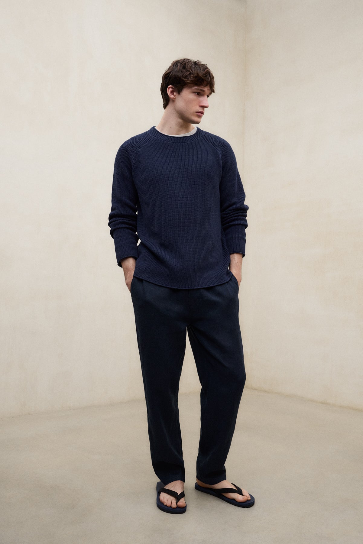 NAVY BLUE FAURE SWEATER