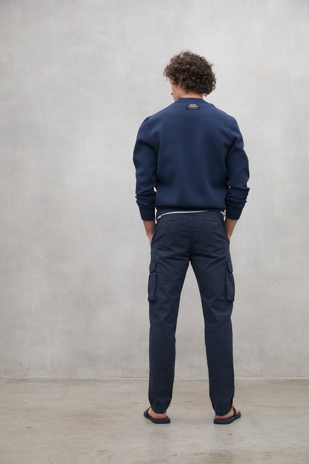 NAVY BLUE KOBUS KNITTED JACKET