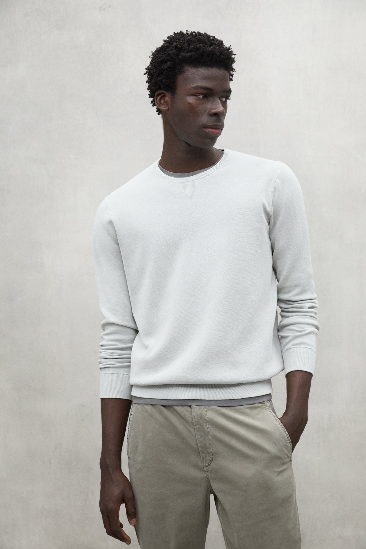 LIGHT GREY MANZANO SWEATER
