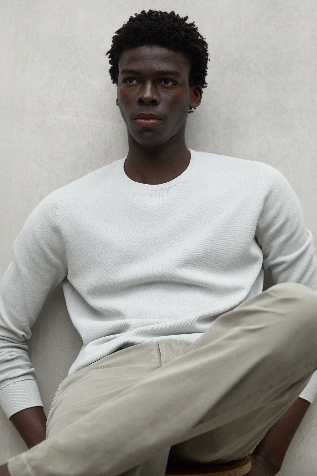 LIGHT GREY MANZANO SWEATER
