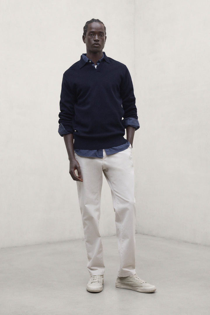 PULL MOPANE BLEU MARINE