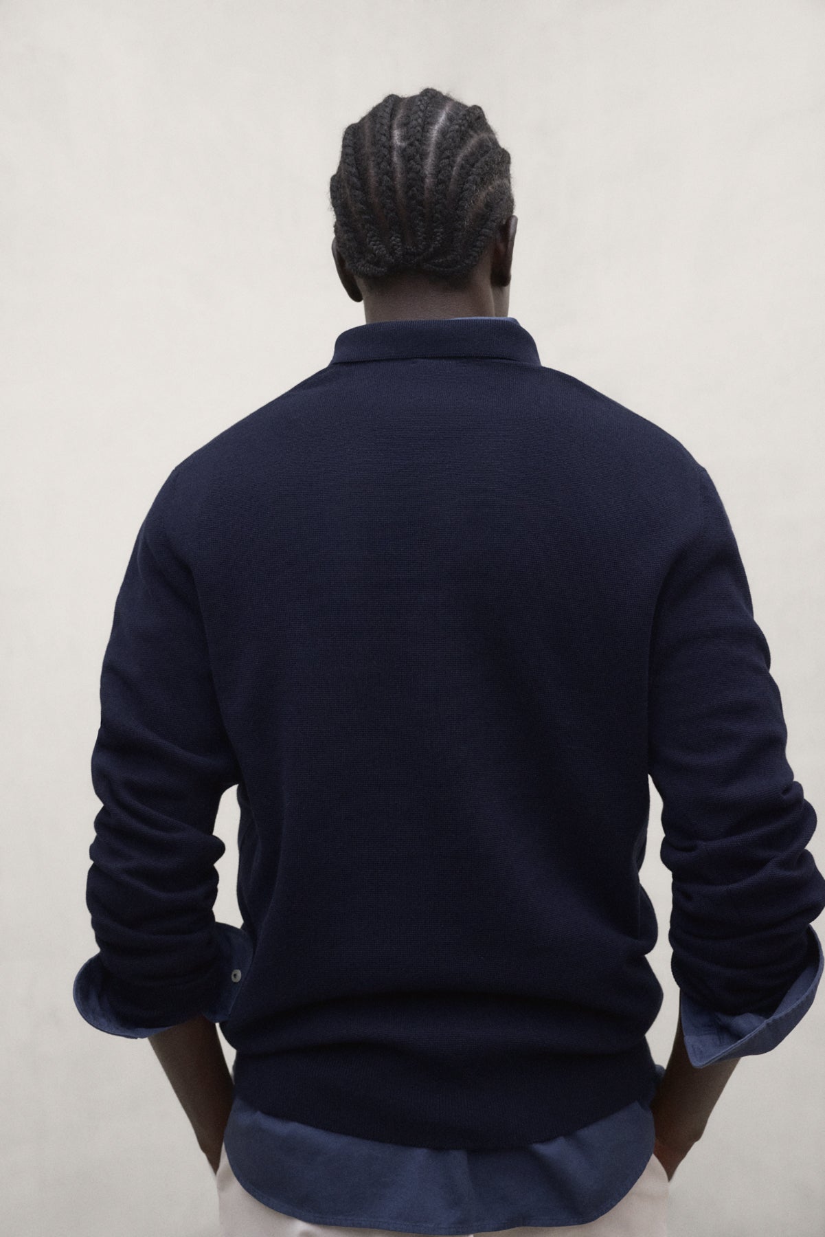PULL MOPANE BLEU MARINE