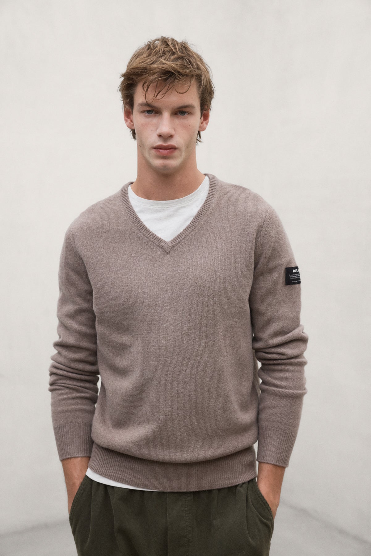 PULLOVER VALLE BRAUN MIT ETIKETT