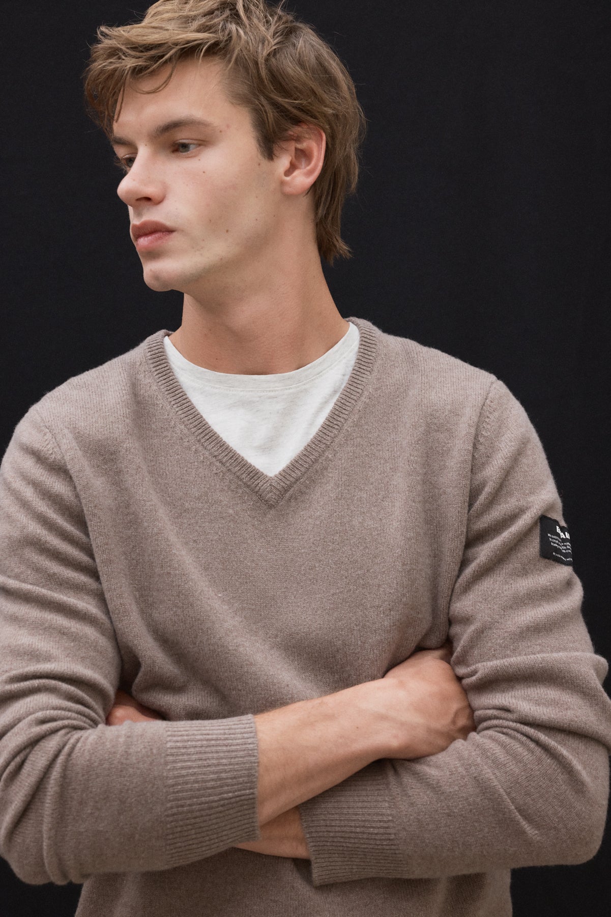 PULLOVER VALLE BRAUN MIT ETIKETT