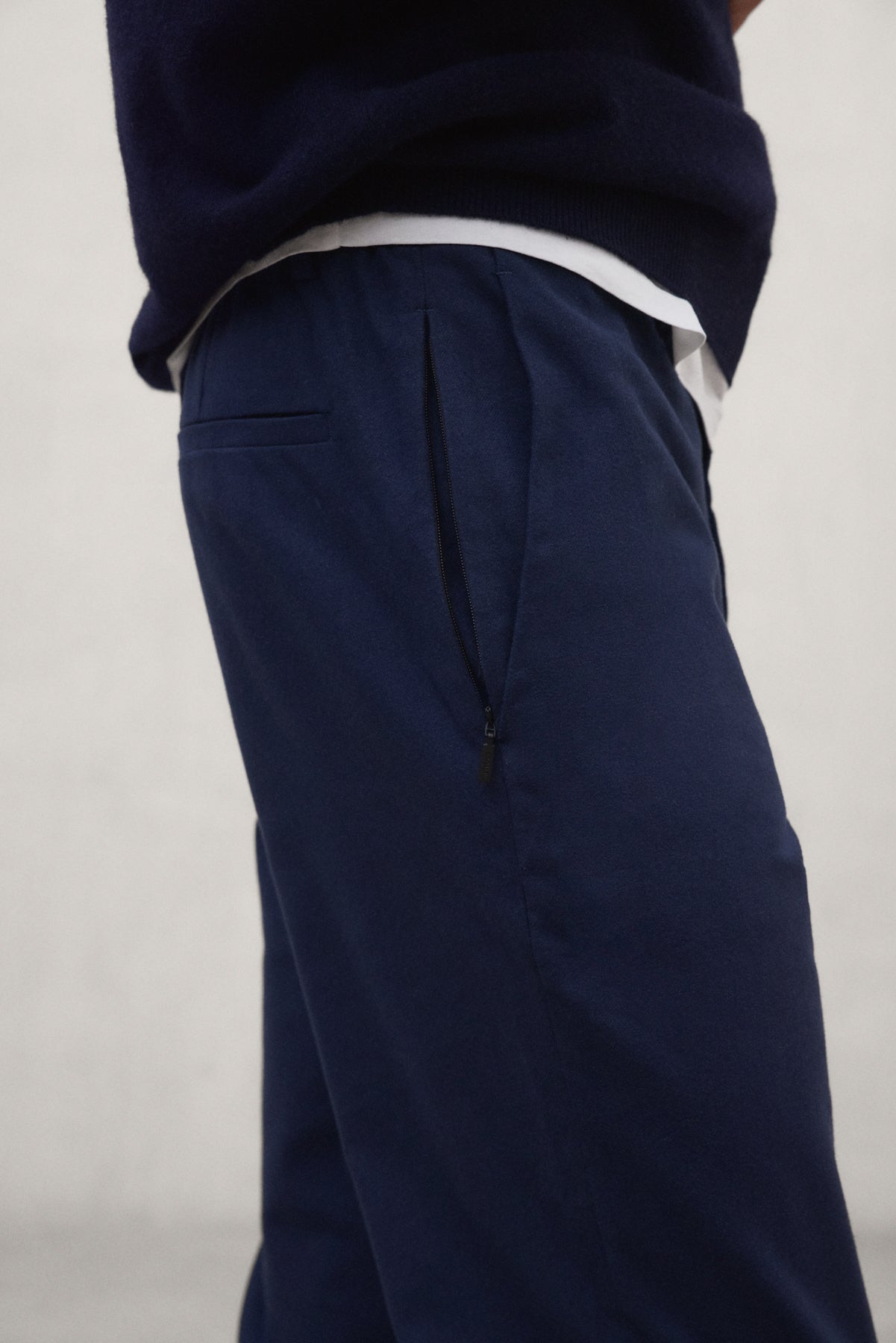 PANTALÓN DE ALGODÓN BAFI AZUL MARINO