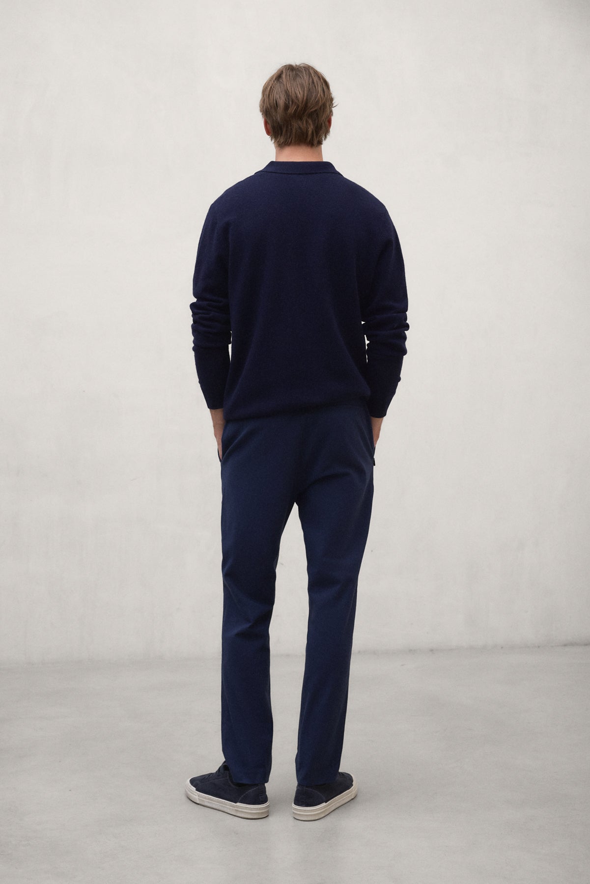 PANTALÓN DE ALGODÓN BAFI AZUL MARINO