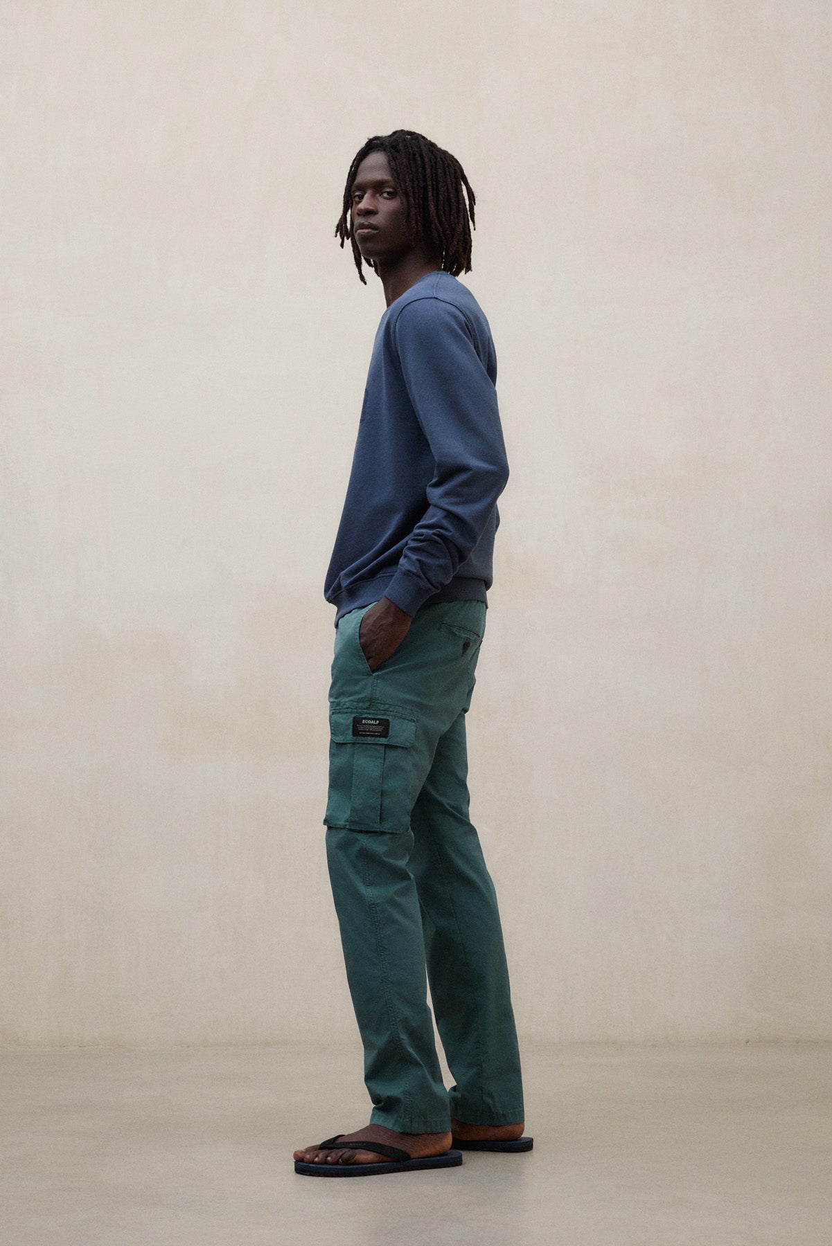 GREEN ETHICARGO TROUSERS