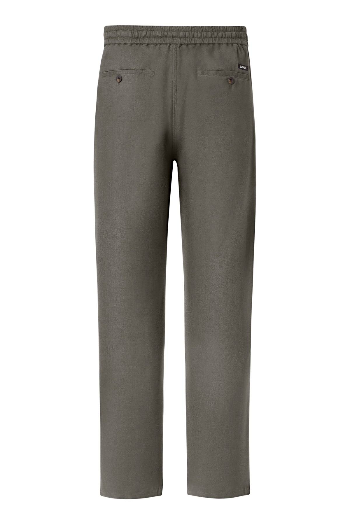 KHAKI ETHIC LINO TROUSERS