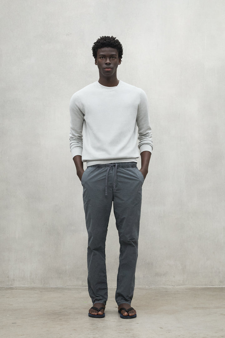 DARK GREY ETHIC NYLON TROUSERS