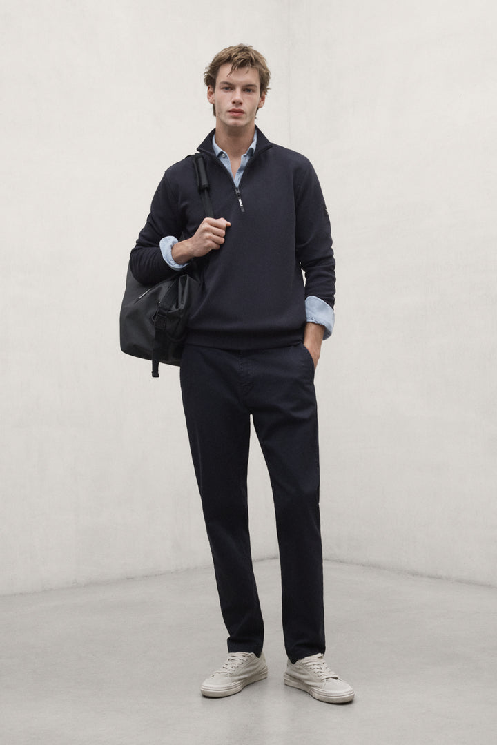 NAVY BLUE ETHIWIN TROUSERS