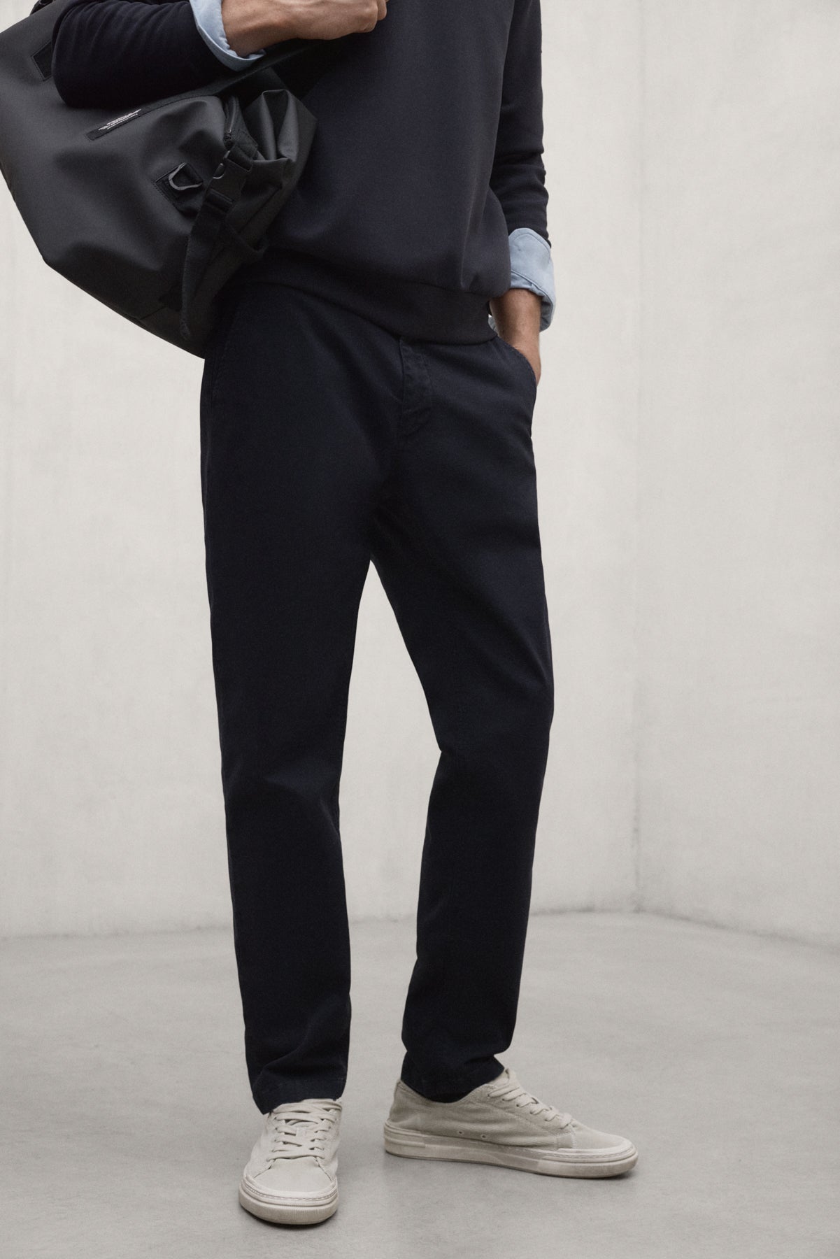NAVY BLUE ETHIWIN TROUSERS