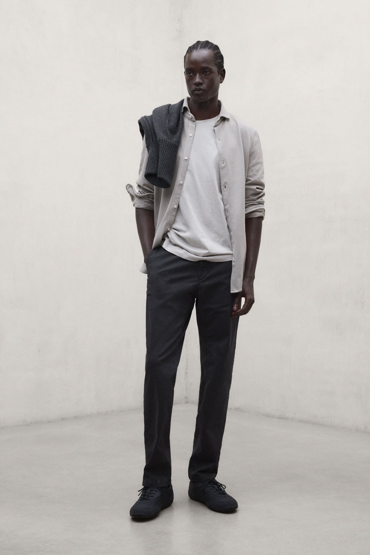 DARK GREY ETHIWIN TROUSERS