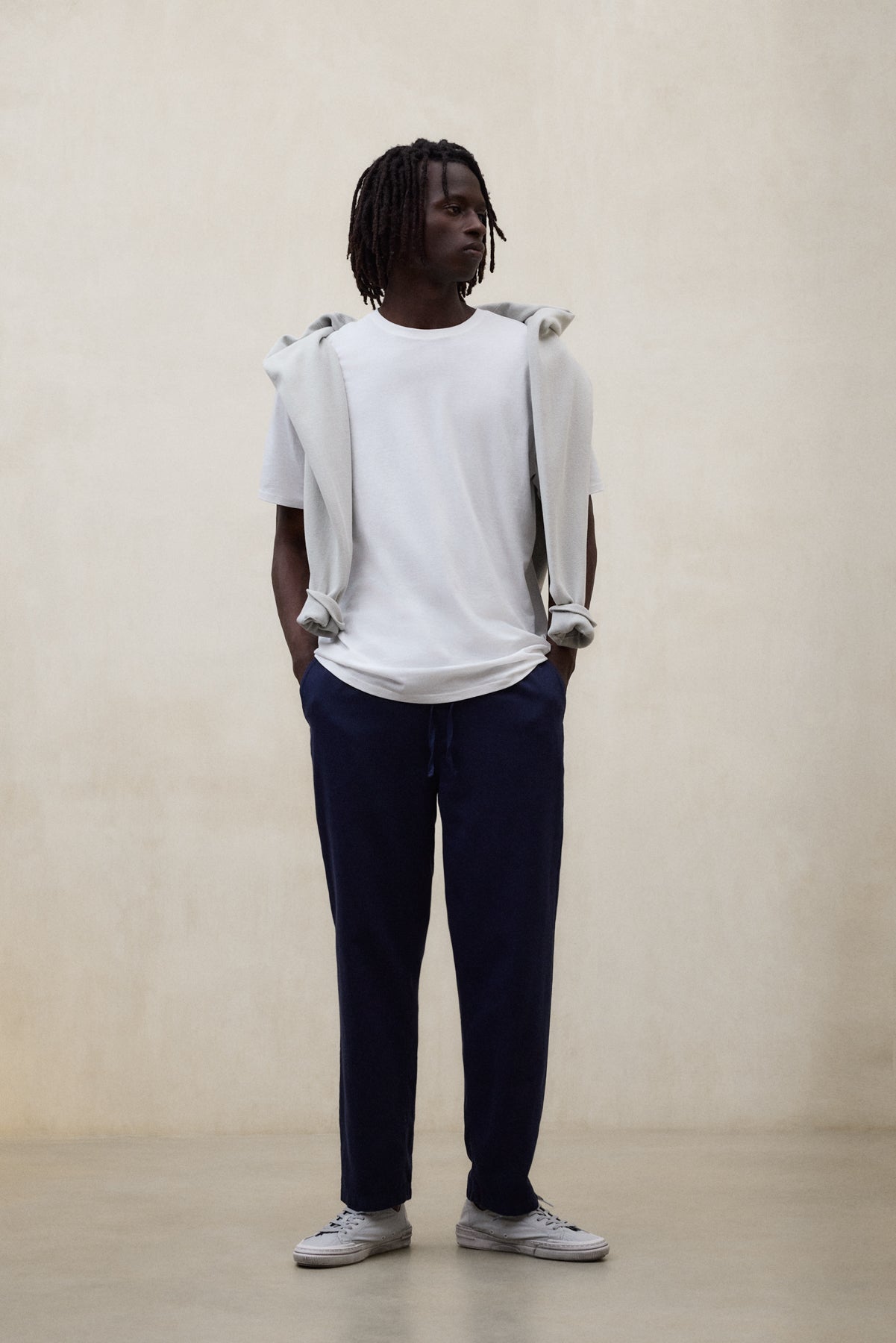 NAVY BLUE GINA TROUSERS