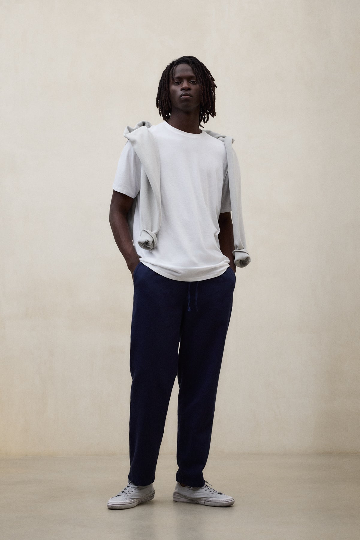 NAVY BLUE GINA TROUSERS
