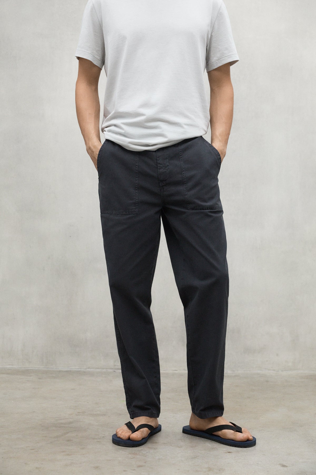DARK GREY NALON TROUSERS