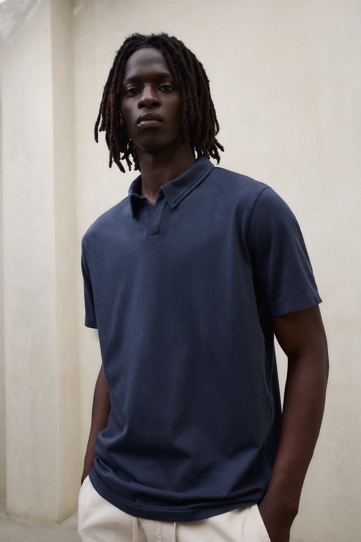 NAVY BLUE ENZO POLO SHIRT