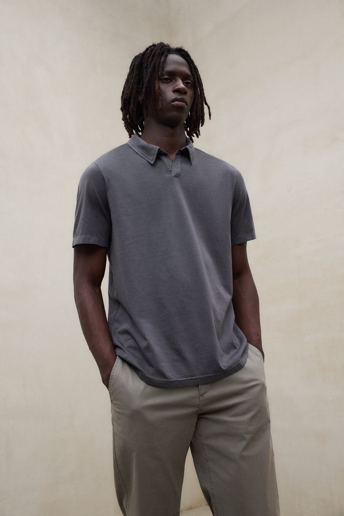DARK GREY ENZO POLO SHIRT