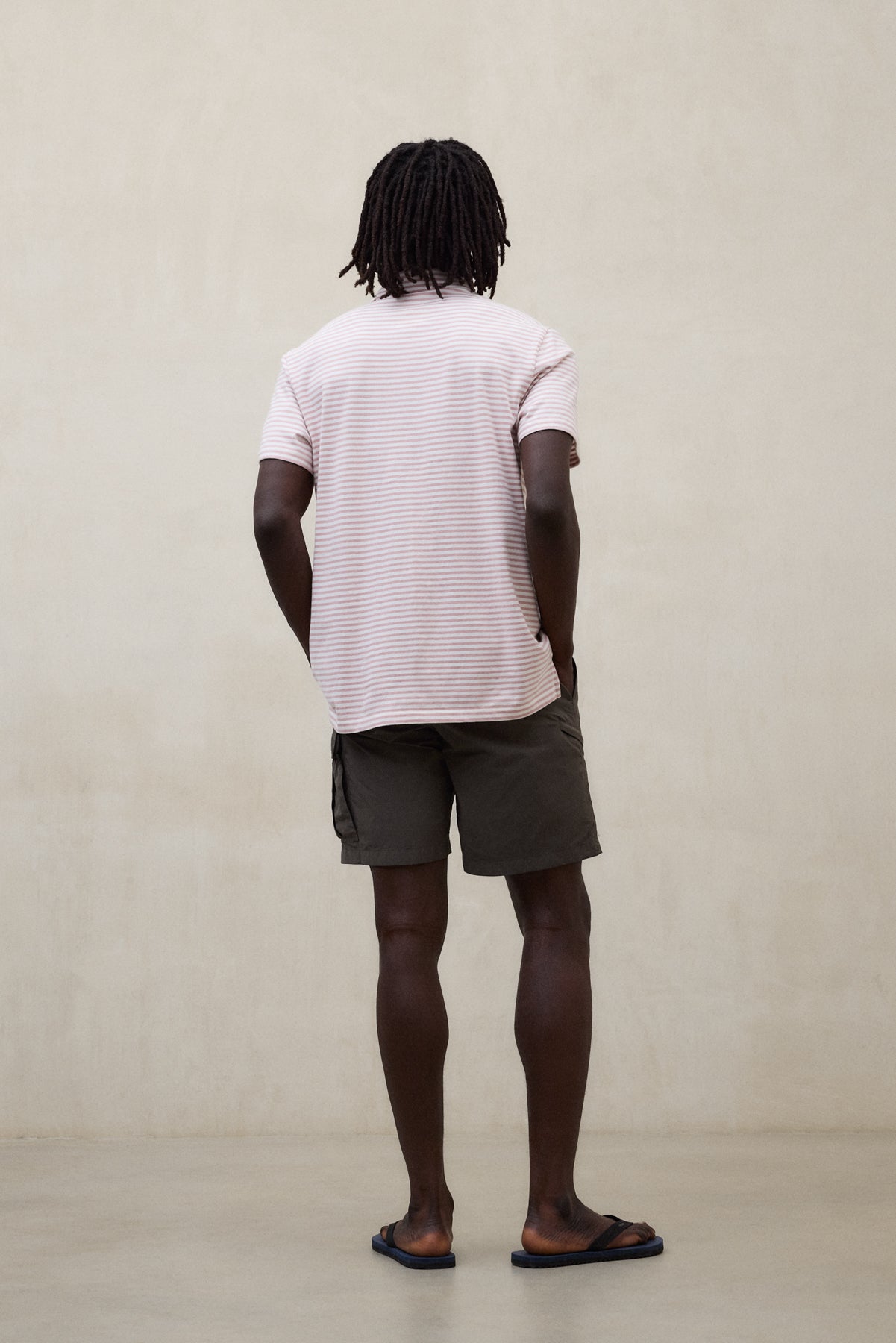 STRIPED PINK LOGAN POLO SHIRT
