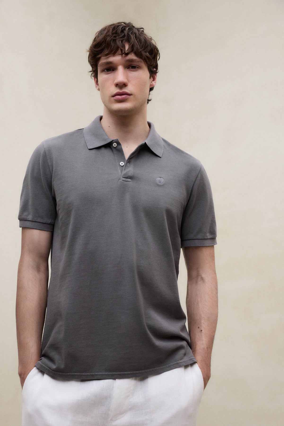 PIQUÉ-POLOSHIRT TEDAN BRAUN