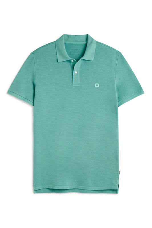 POLO PIQUÉ TEDAN VERT D’EAU