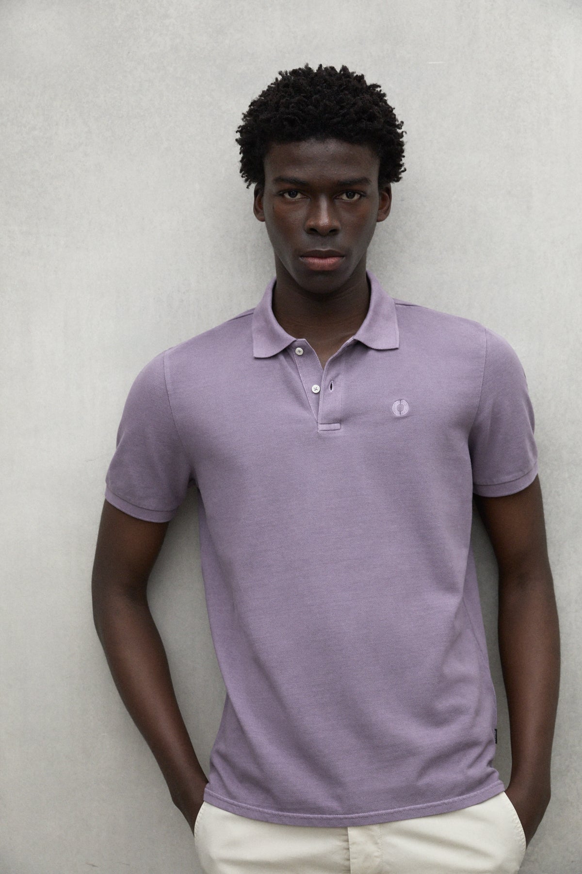 PURPLE TEDAN PIQUÉ POLO SHIRT
