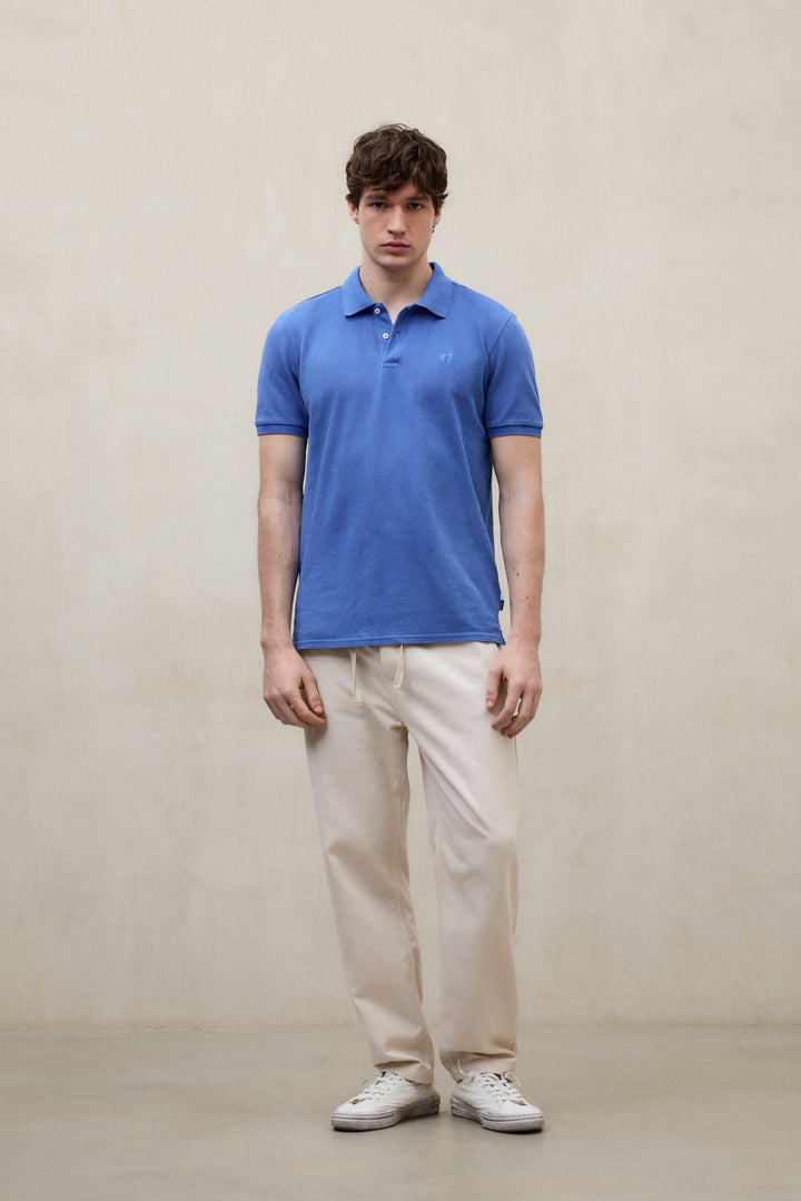 POLO PIQUÉ TEDAN BLEU