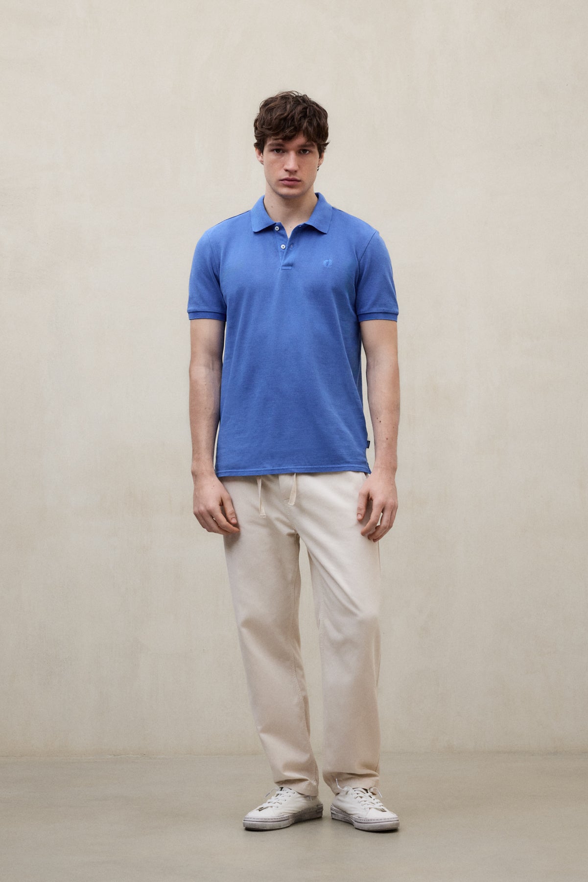 PIQUÉ-POLOSHIRT TEDAN BLAU