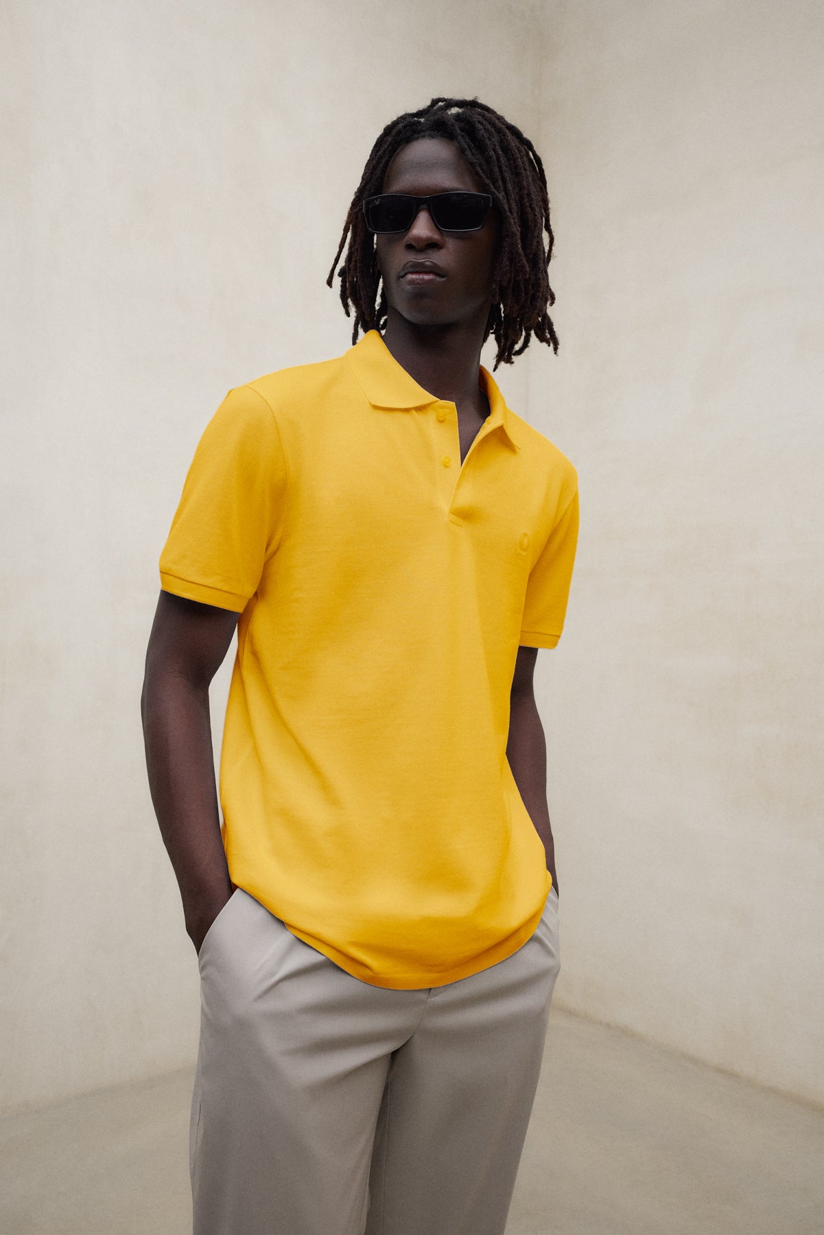 POLO PIQUÉ TEDAN JAUNE