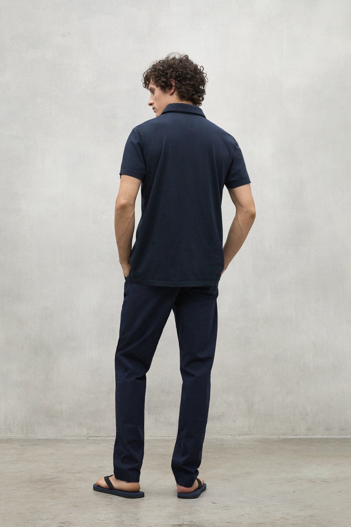 POLO JERSEY THEO BLEU MARINE