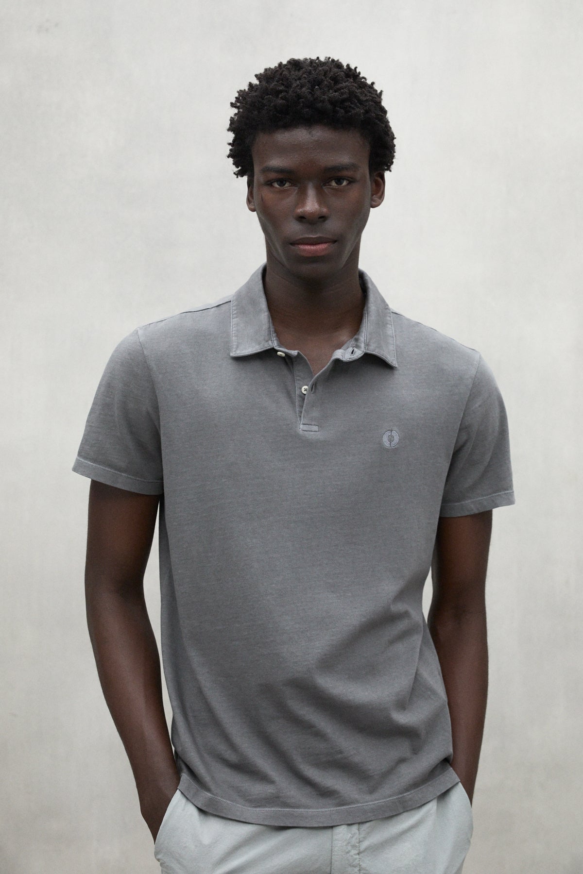 POLOHEMD JERSEY THEO DUNKELGRAU
