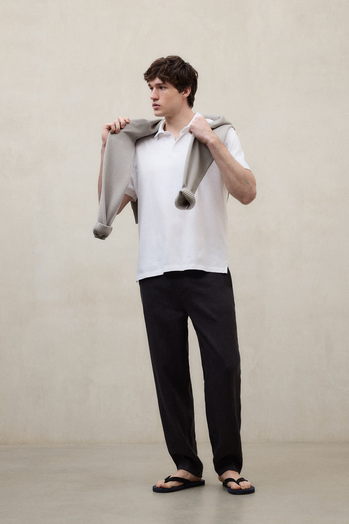 POLO IN MAGLIA THEO BIANCO